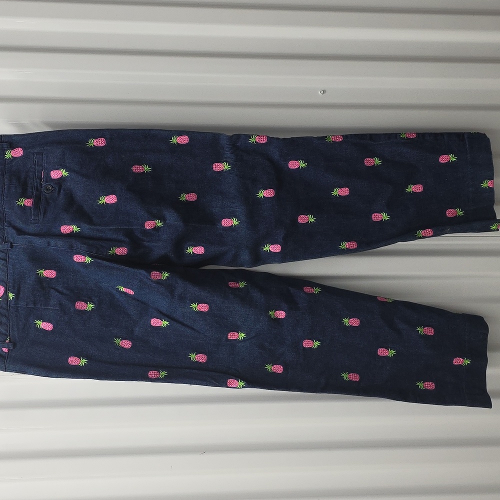 Lilly Pulitzer Women's Denim Jeans with Floral Embroidery - Picture 3 of 3